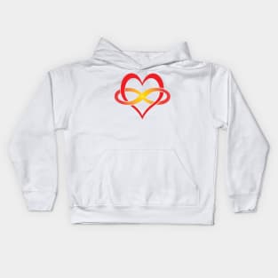 I love you for infinity Kids Hoodie